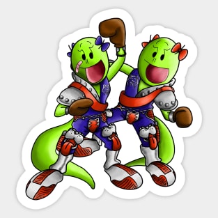 GI Fur - The Crimson Twins, Deema and Ameed Sticker